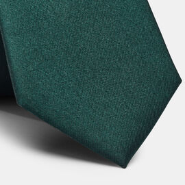 Garin Slim Silk Satin Tie, Emerald, hi-res